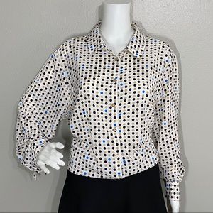 Long sleeve blouse/Tommy /white,blue, black,beige